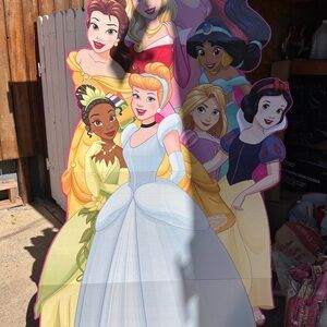 Disney Princess Standee with Blue and Yellow Accents